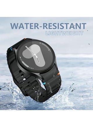 Sport Silicone Strap For Samsung Galaxy Watch 7 Band 40mm 44mm, No Gap Soft Silicone Bands For Galaxy Watch FE 40 mm/Galaxy Watch 6 5 4 Band 40mm 44mm/Galaxy Watch 6 classic 43mm 47mm For Women Men - view 5